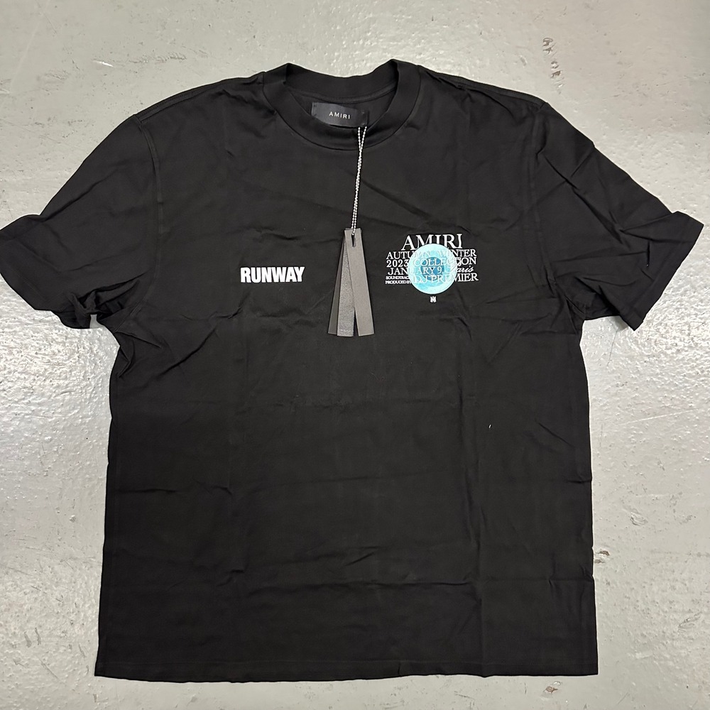 NWT Amiri Mens Runway DJ Premier T-Shirt Large Black MSRP $450